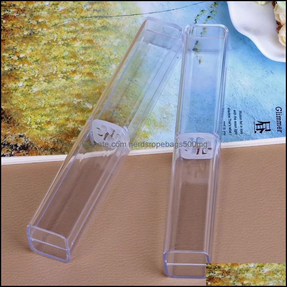 Pen boxes Acrylic Transparent case Pen holder Gift for crystal pen packaging box as festival gift