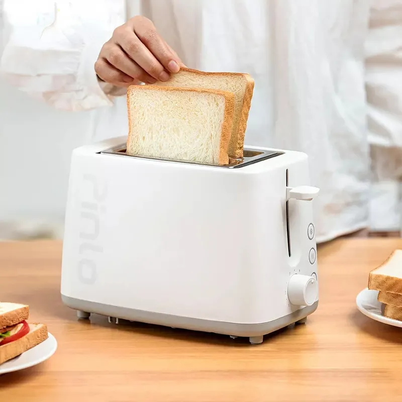 Pinlo Bread Machine Household Toaster Multi function Breakfast Automatic Defrosting Heating Double 220721