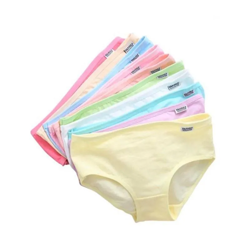 10 Pack Solid Cotton Seamless Briefs For Teenage Girls Stylish Student Shorts  Underwear From Ligemeitang, $14.74