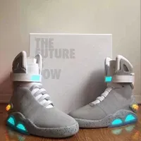 2022 Release Authentic Air Mag Back to the Future Fashion Sneakers Mens Women Sports Shoes LED Lighting Outdoor Trainers With Original Box