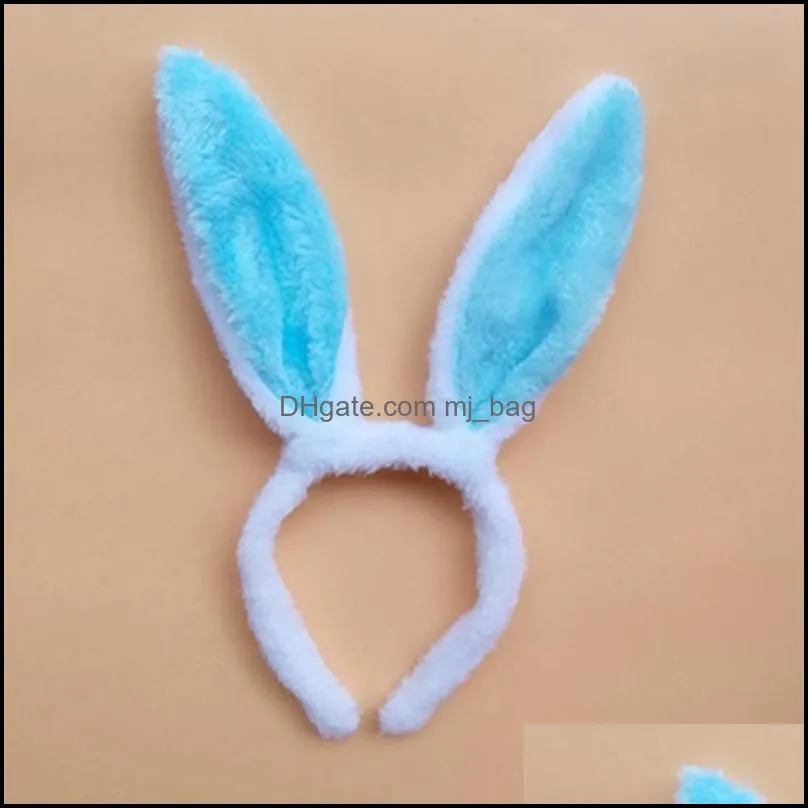 plush bunny ears hairbands cute bunny headband easter bunny ears hairbands for party decoration party favor