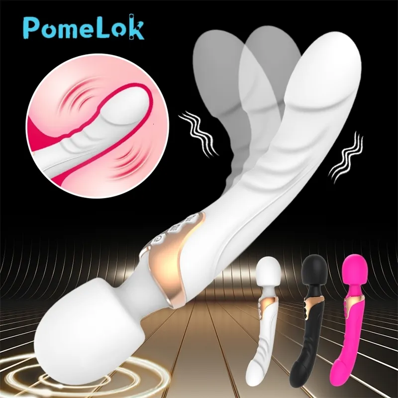 Massager Sex Toy Power Av Vibrator Dildo Magic Wand per donne 10 modalità Spituatore di clitoride G spot vagina Massager giocattoli per adulti wone wone