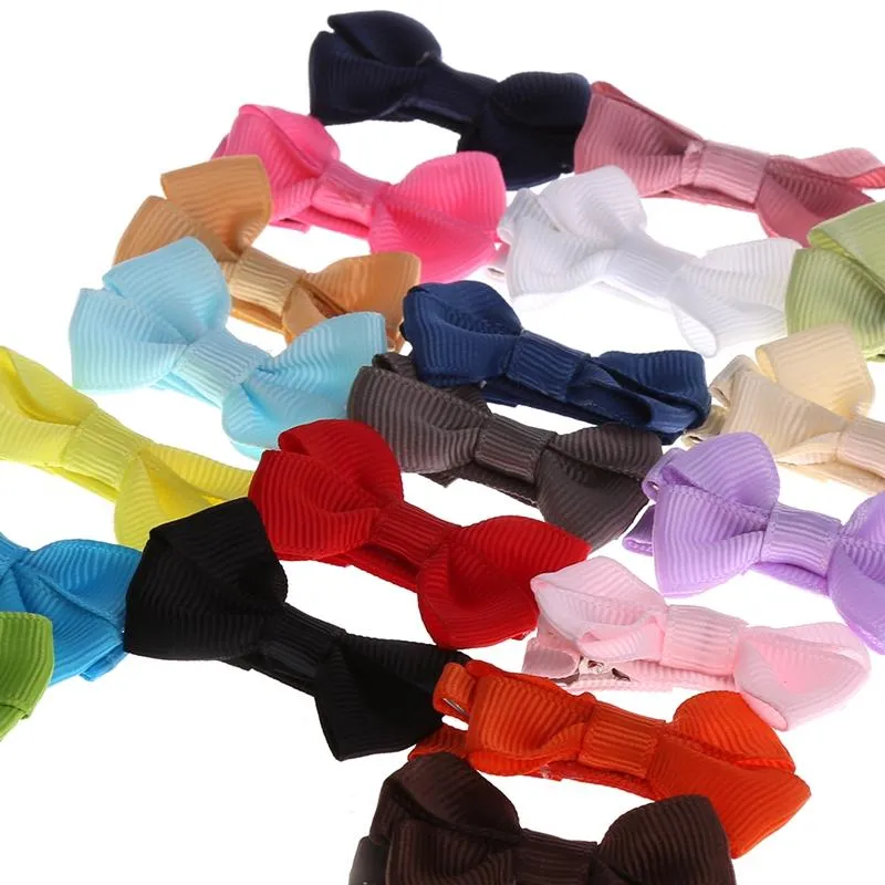 Hair Accessories 20Pcs Cute Bows Boutique Alligator Clip Grosgrain Ribbon For Girl Baby Kids C5