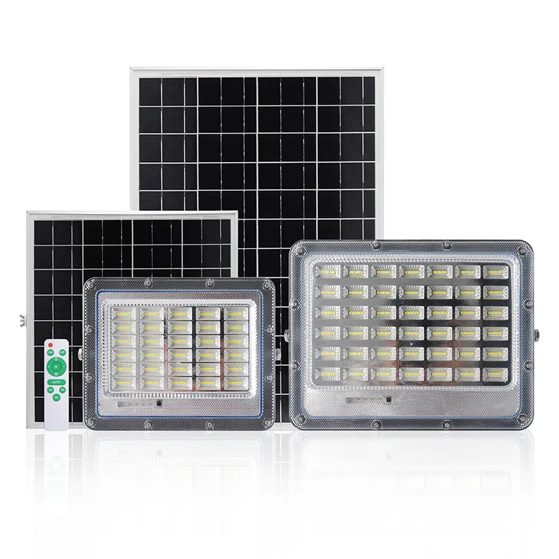 50W 100W Split Solar Laddlight utomhus inomhus LED -lampor Vattentät fjärrkontroll Smart Solar Wall Lamp för trädgårdsväg
