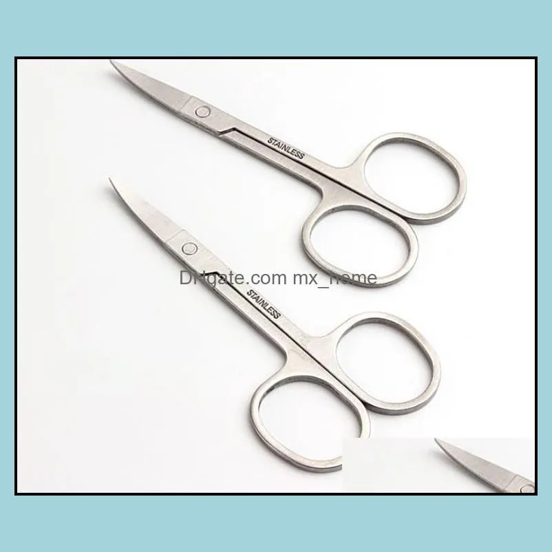 home stainless steel small eyebrow scissors hair trimming beauty makeup nail dead skin remover tool sn4329
