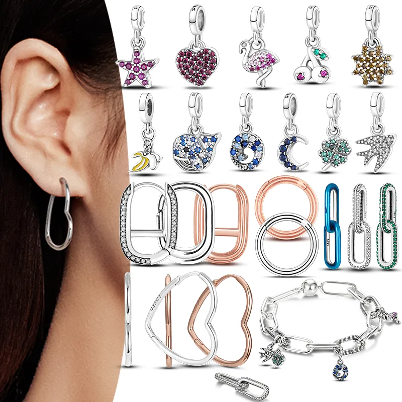 925 Sterling Silver Dangle Charm Earrings For Women Perfect Millie Gift Pandora Beads For DIY Bracelets And Accessories From Lyypandora 6.09 DHgate.Com
