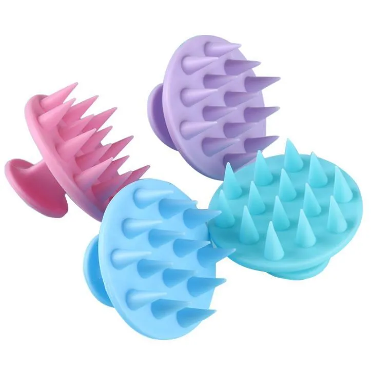 Silicone shampoo scalp hair massager-shampoo massage comb bath brush scalp-massager hair-shower brush combs care tool SN6337