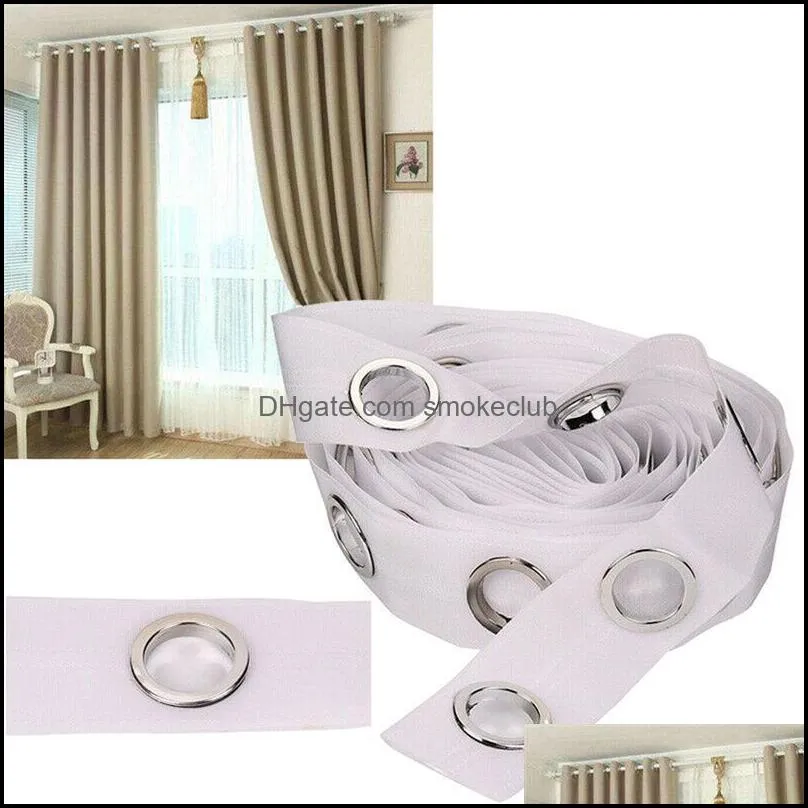 Other Home Decor Garden 5/10M Curtain Accessories Cloth Belt Polypropylene Perforated 42Mm White Drop Delivery 2021 P5Qkf