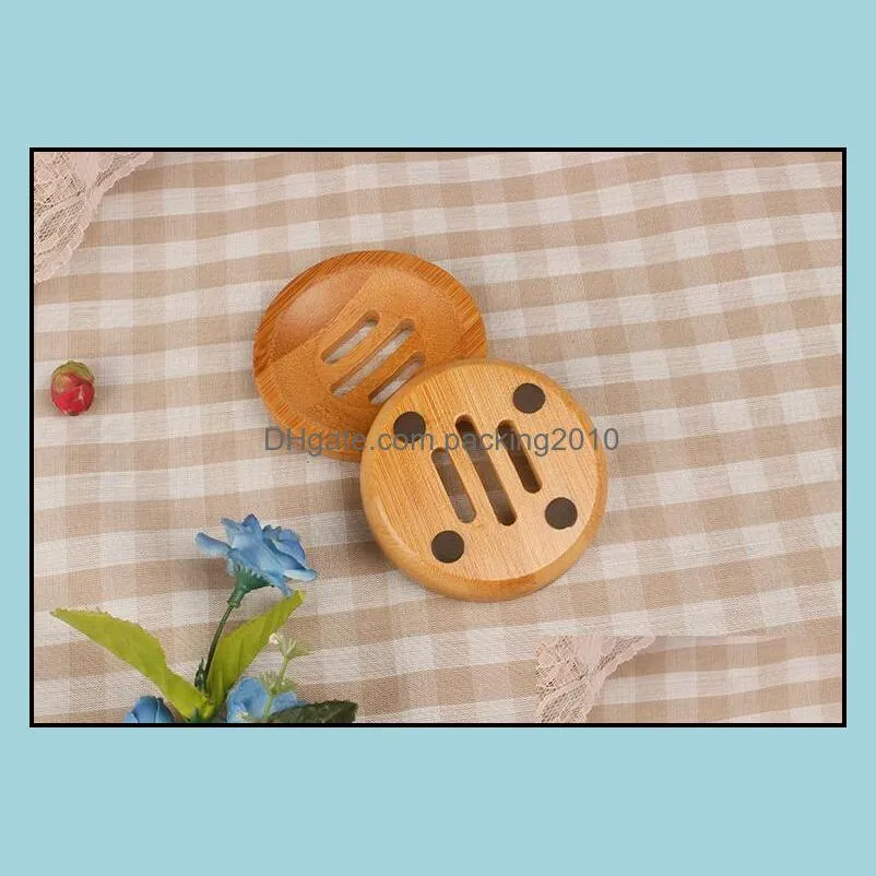 round mini soap dish drying holder creative environmental protection natural bamboo soaps holders lxl1206-l