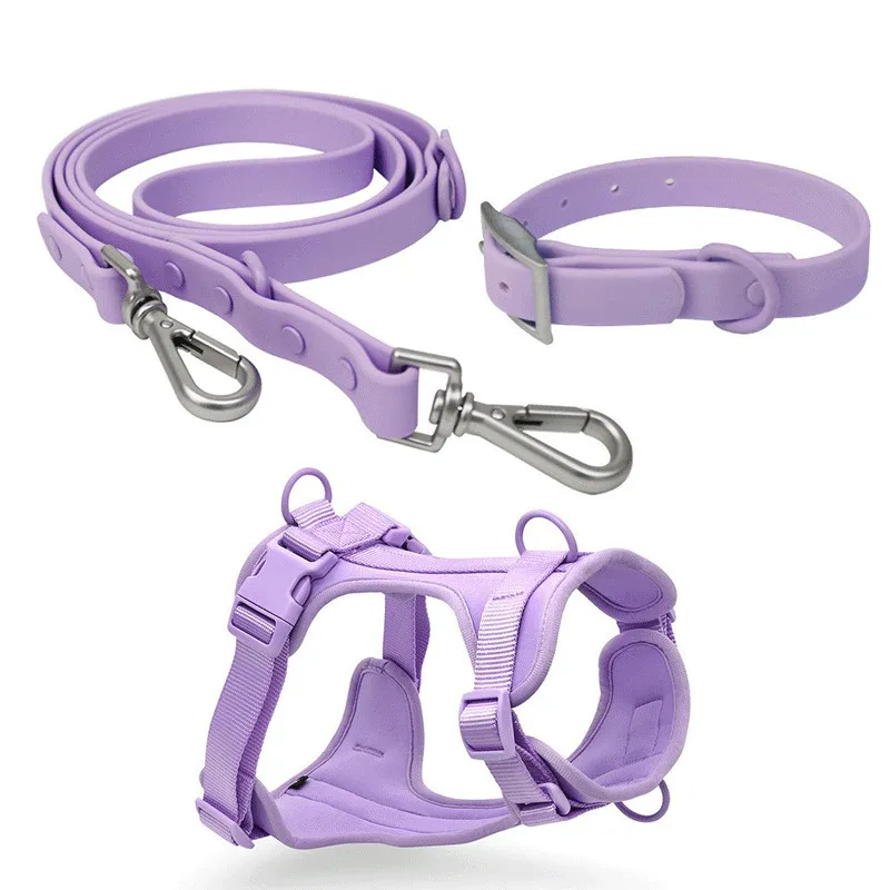 Heavy Duty Waterproof Dog Leash Collar Set Strong PVC Coated Lead for  Medium Large Dogs Durable Stylish Pet Leash