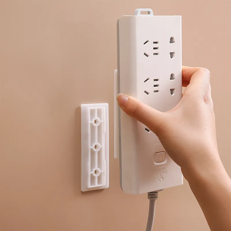 Plug-in board holder floor stand-free row plug-in storage wall socket wall-mounted plug-ins boards router holder hanging rack