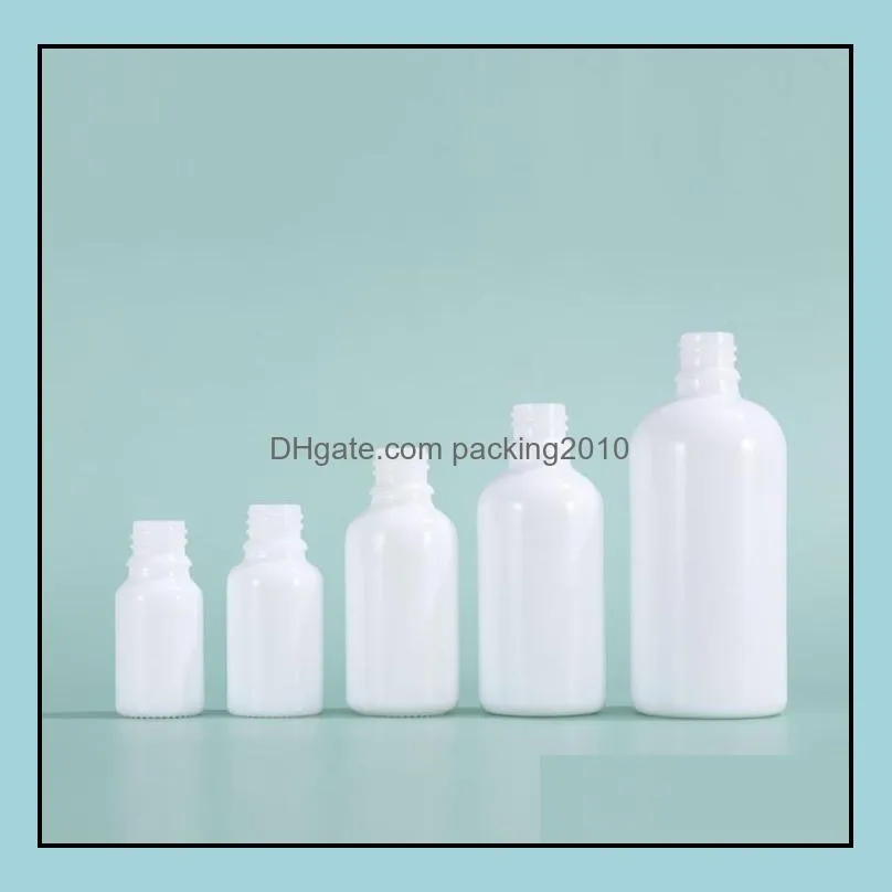 white porcelain glass jars with bamboo lid glass-and dropper bottle 10ml/50ml containers bamboo-lids reagent dropper sn4350