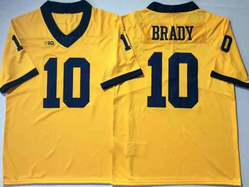 Man Michigan Wolverines Tom Brady Jersey Football Rob Gronkowski Desmond Howard Charles Woodson Shea Patterson Jim Harbaugh Stitched Shirt Navy Red Grey White