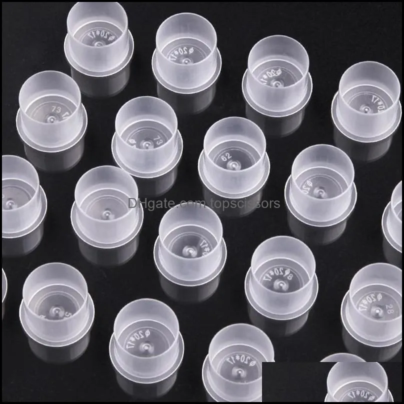 set of 300pcs tattoo ink cups with base s m l 100pcs each size ink cap for tattooing and eyebrow permanent makeup