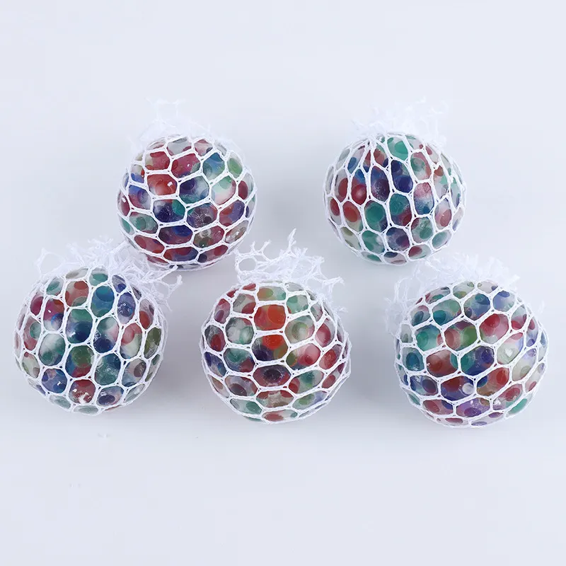Squishy Balls 12Pc Stress Relief Fidgets Toys Squeeze Mesh Grape Balls - Color Changing Sensory Fidget Toys Anti-Stress Squishy Toy for Adults as Birthday Gifts