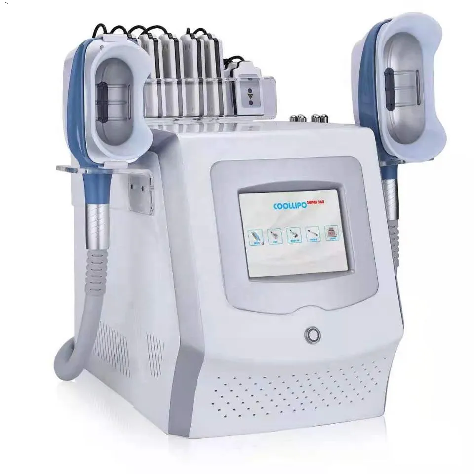 Cryo 360 Fat Borttagning Slimming Machine Portable RF Cavitation Laser Machines Face Body Fat Loss Beauty Equipment