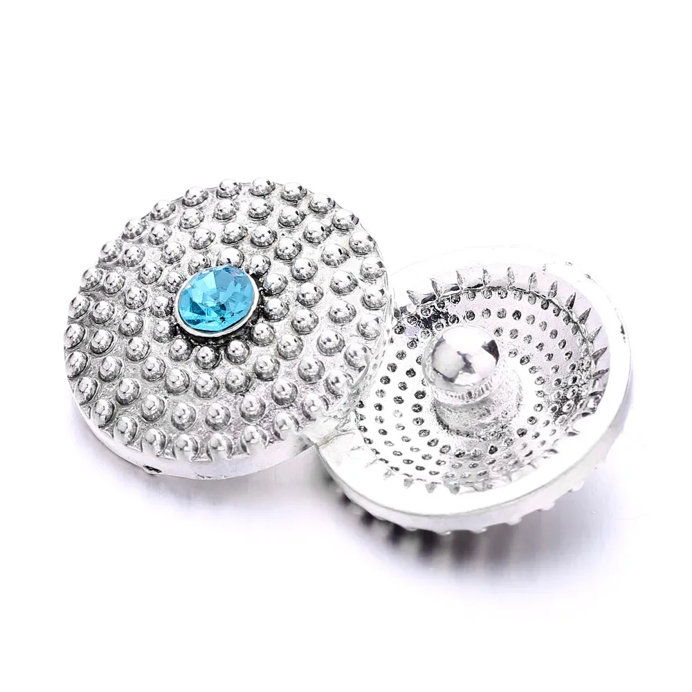 Sninestone Snap Button sieradencomponenten zilver retro 18mm metalen snaps knopen passen armband bangle Noosa B1220