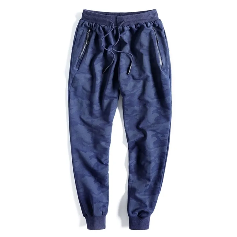 Calça masculino 8xl 9xl 10xl cintura elástica plus size homens calças de moletom solto casual grande tamanho camuflado jogger harem roupas masculinas 201128