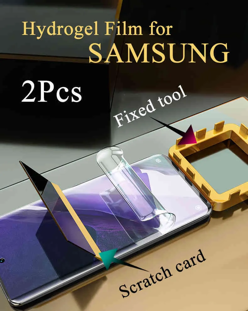 Soft Hydrogel Film For Samsung S20 S21 Ultra 20FE S9 S8 S10E S10 5G S7 Edge HD Screen Protector Galaxy Note 20 10 Plus 9 8 20U