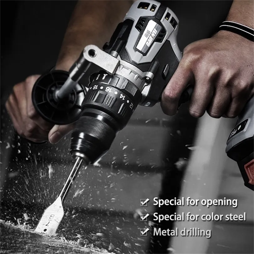 21V cordless hammer drill Industrial grade brushless impact drill 1/2" Metal Auto-locking Chuck 2000AH Battery T200324