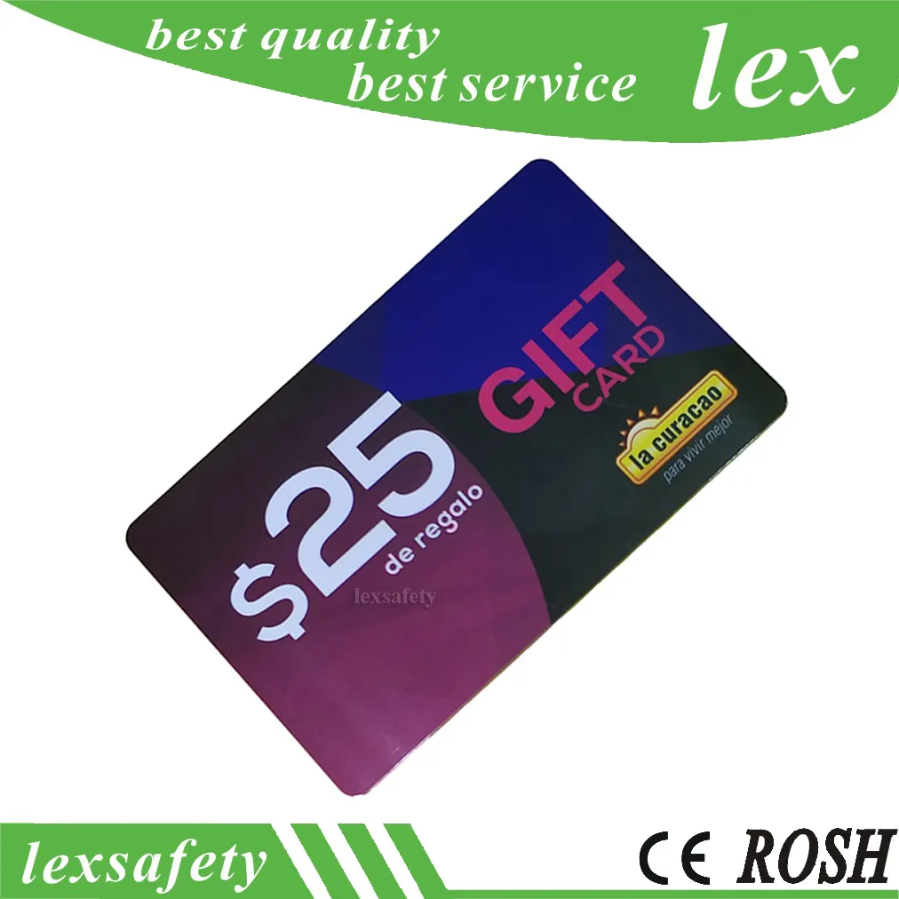 500 st/partier VIP Plain PVC Card CR80 Standardstorlek Utskrivbara plasttestplastkort