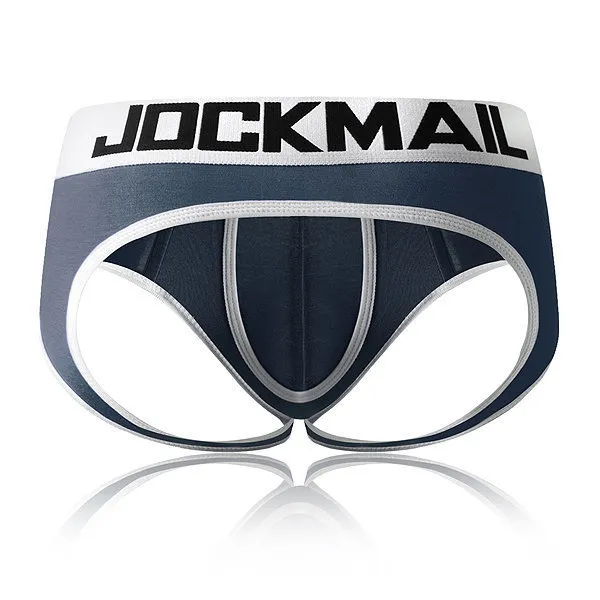 JOCKMAIL Brand Men's Underwear Mesh Briefs Soft Male panties Slip  underpants Sexy Gay cueca shorts briefs (M, Black) at  Men's Clothing  store
