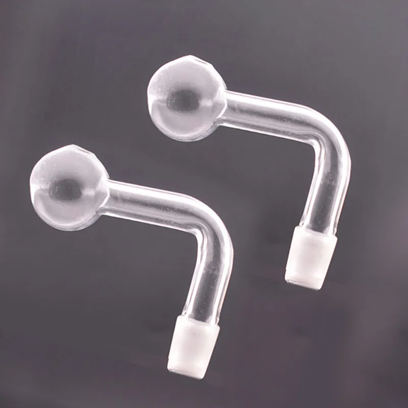 Factory Wholesale Glass Oil Burner Pipe 10mm 14mm 18mm Male Bent Shape Design Banger Nail 45 90 Degree Cheapest