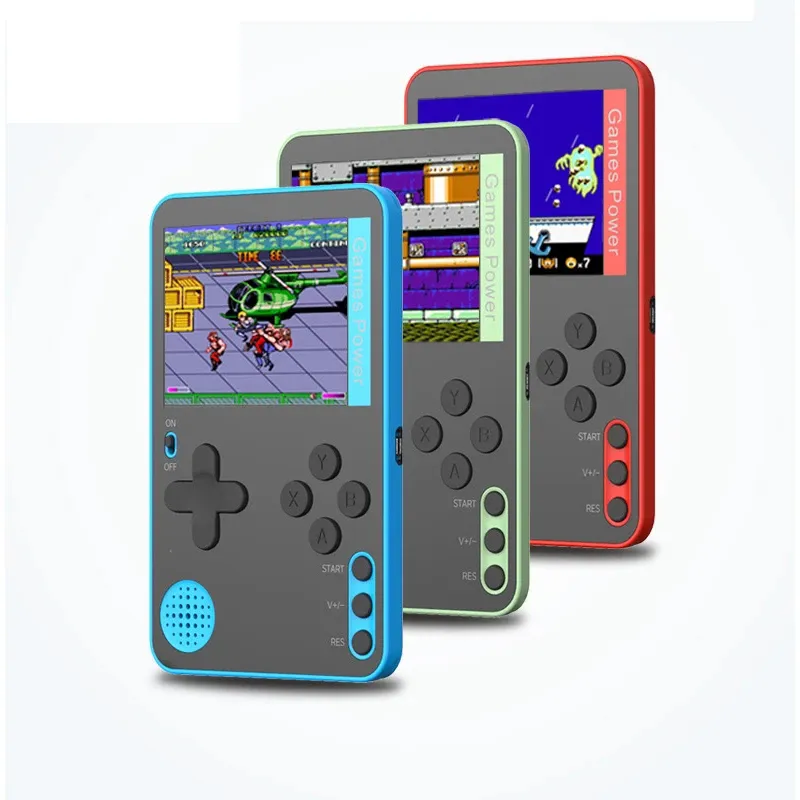 2.4 inches Portable Handheld Game Console Ultra Thin Retro Mini Game Player with 500 Classical Games