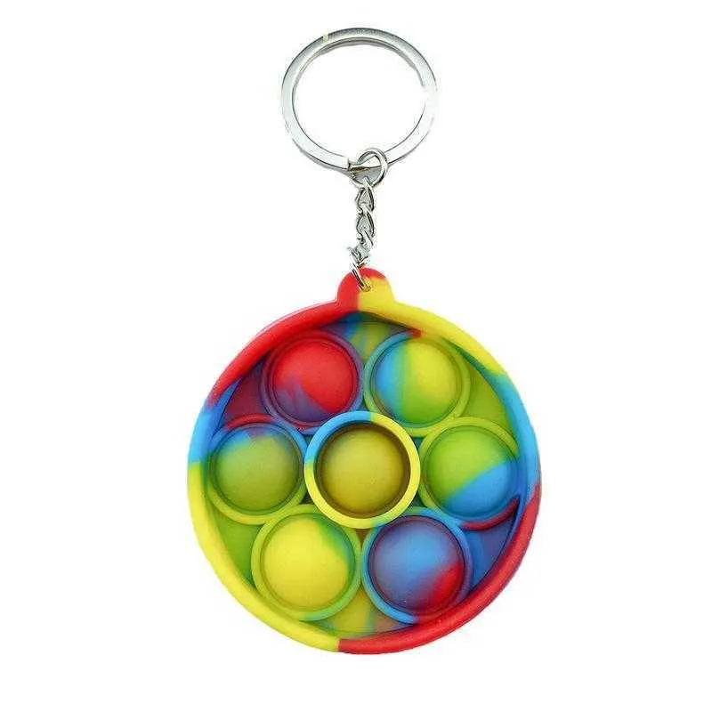 Fidget Toys Key chain bubble poo its keychain Pioneer puzzle silicone decompression anti stress relief Finger toy ball funny shapes gG4E8RPG