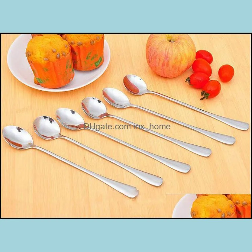 Wholesale- 5 Pieces/lot Factory Direct Fashion Creative Classic Modern Europe Style Ice Cream Coffee Milk Drink Stainless Steel Spoons