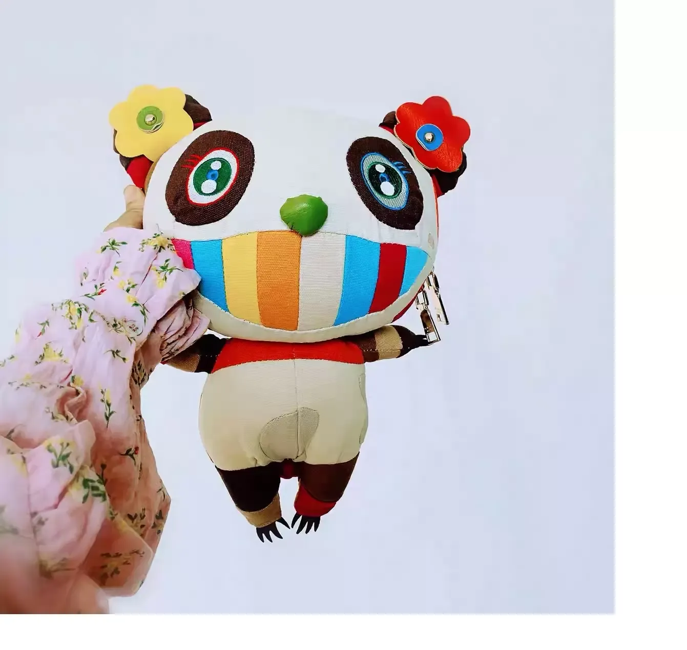 Murakamitakashikaikaikaikai lalka l walizka kolorowa, luggages unisex torebki torebki plecaki japońskie ramię podróż panda dzieci przenośne m