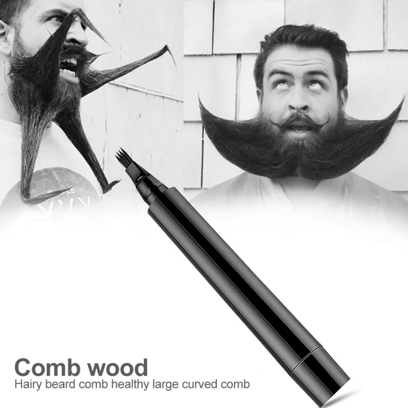 Beard Pen Barber Pencil Ansiktshårstyling Eyebrow Tool Mustasch Reparation Waterproof Mustasch Coloring Tools Beard Pencils4572985
