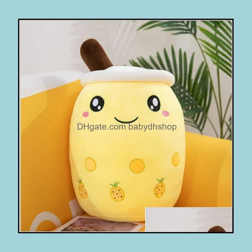 bubble tea plush toy stuffed animal cute food cup milk boba plush soft cushion birthday gift