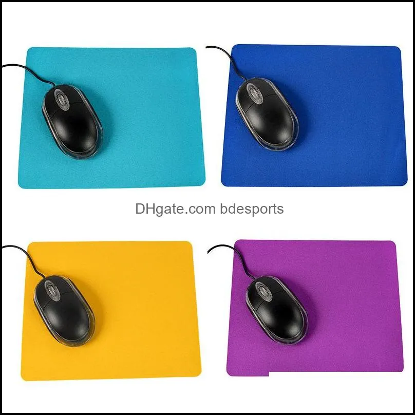 DIY Sublimation Blank Mouse Pad Heat Thermal Transfer Mouse Pad Rectangular Rubber Base Fabric Surface Mousepads 1987 V2