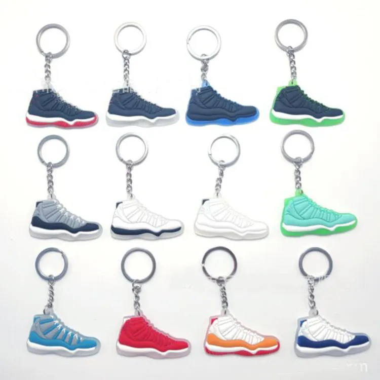 PVC Sneaker Keychain Designer Shoe Keychains for Women Men Kids Handbag Key Ring