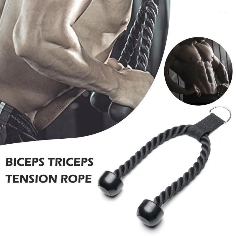 Accessories Heavy Duty Tricep Rope Push Pull Down Cord For Bodybuilding Biceps Muscle Training Home Gym Workout Fitness Exercise Equipment