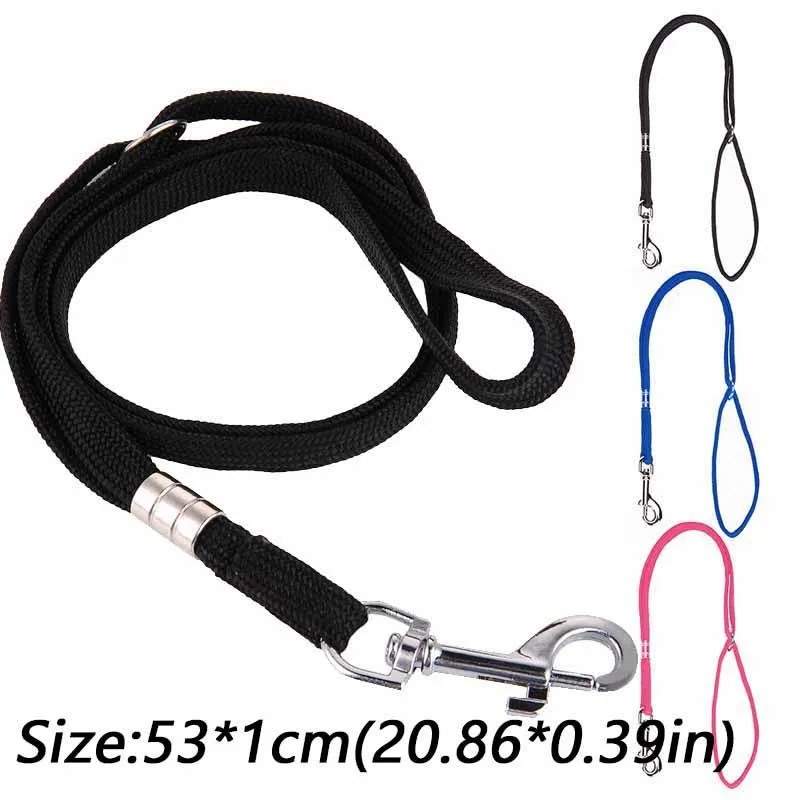 Hondenkragen ontleen 2 stks verstelbare honden leiband huisdieren loos lus slot clip touw katten verzorgtafel accessoires arm bad nylon terughoudendheid rop