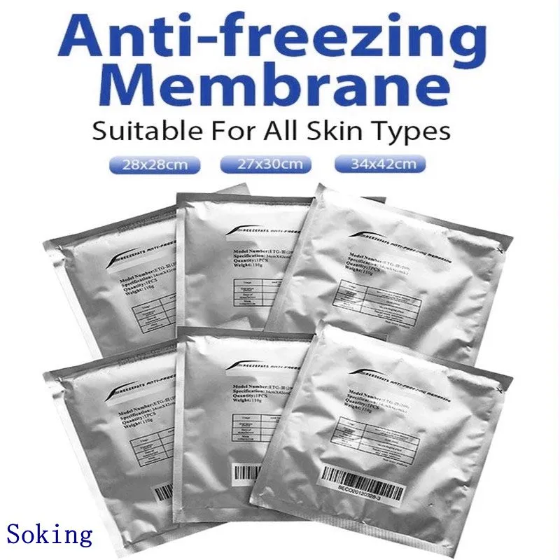 Cryolipólise Cryo Pad Antifreeze Membrane Acessórios Partes Anti -congelamento Tamanho médio do filme para congelamento de gordura Máquina de emagrecimento