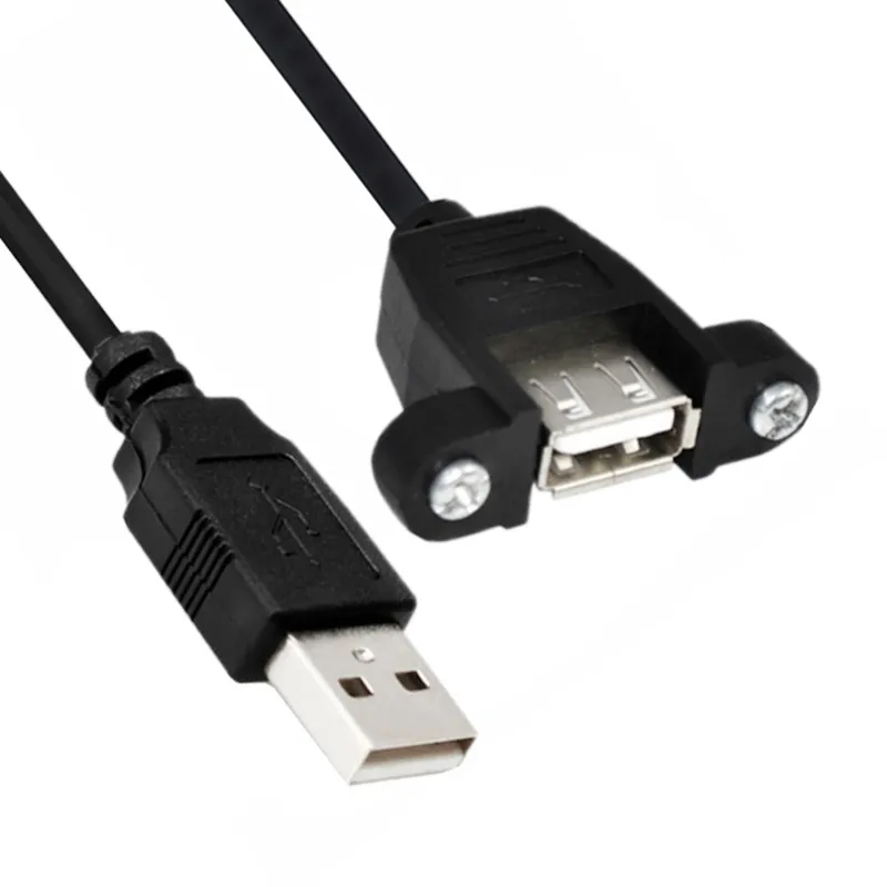 USB2.0 A Type Mannelijke naar Female Verlengkabel voor PCI of Front Panel Mount ongeveer 1m / 10pcs