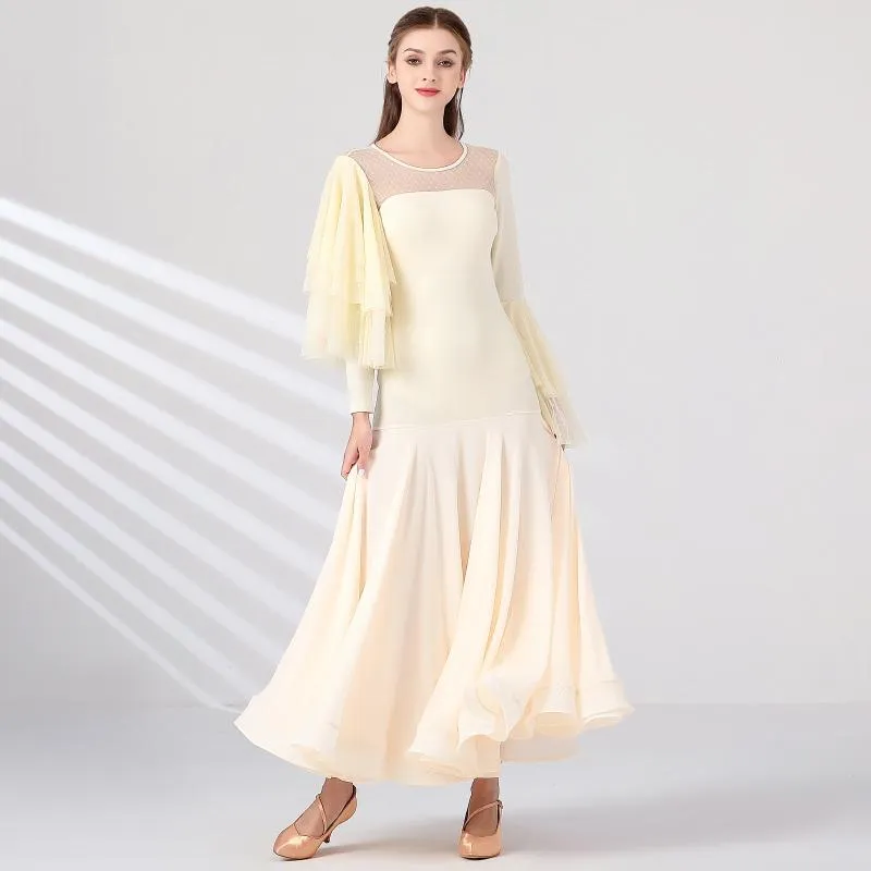 Robe de danse moderne et sexy pour femmes, tenue de scène, norme nationale, robes de salle de bal, Costumes de spectacle de valse, My872stage