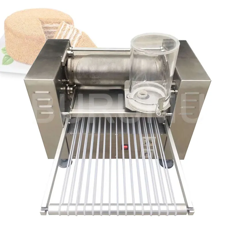 Kullanımı kolay Ticari Mini Krep Makinesi Bin Katmanlı Kek Cilt Yapma Makinesi