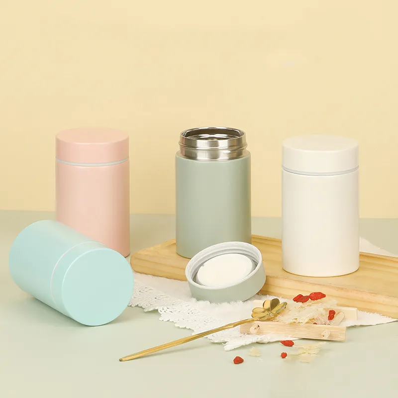 Thermos per alimenti in mini bicchiere brasato in acciaio inossidabile per scatola da pranzo per bambini Contenitori per zuppe portatili per alimenti Boccette sottovuoto Thermocup