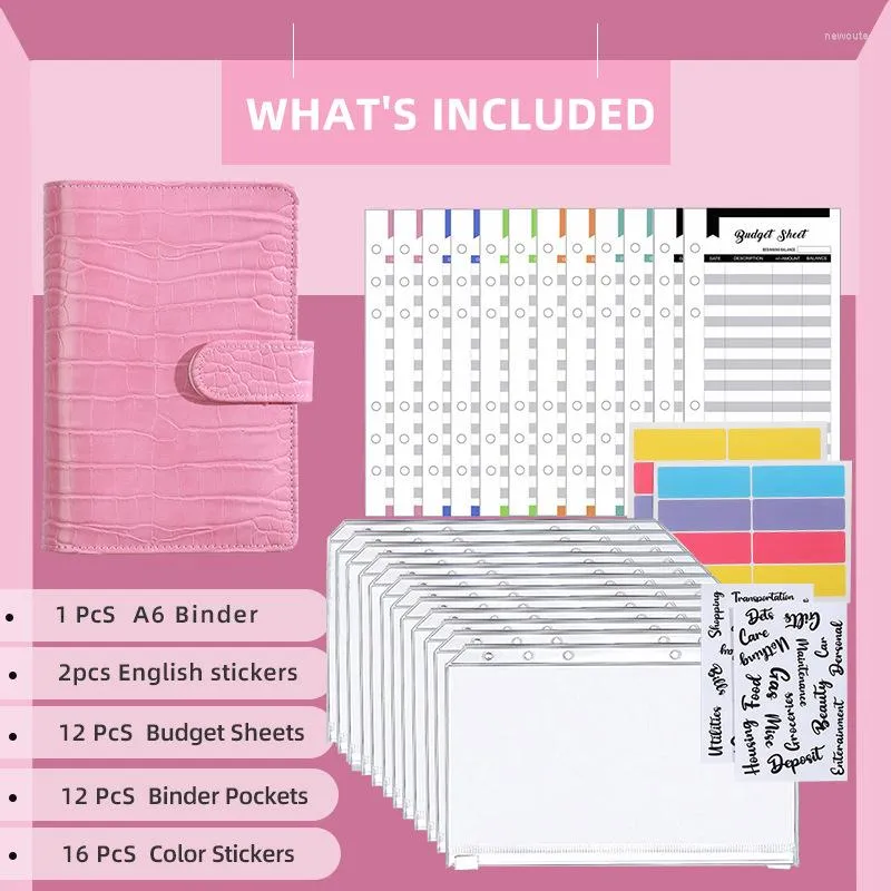 Wholesale Notepads Binder Budget Planner Cash Envelope With A6 Pocket