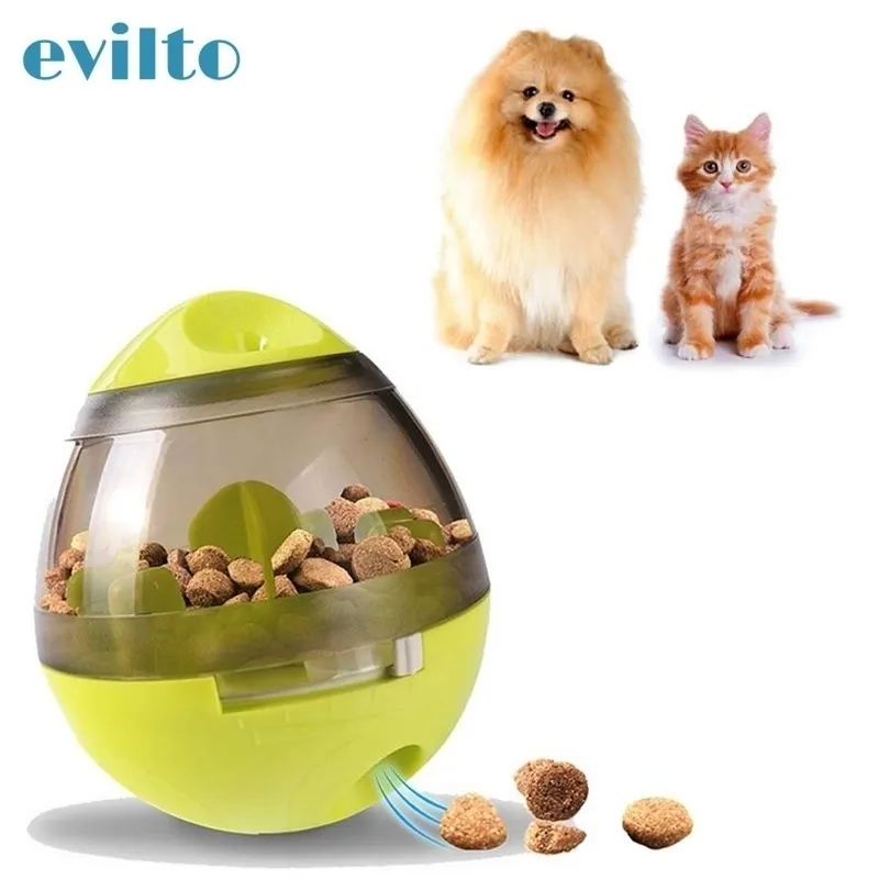 Cane Treat Ball Dispenser di cibo per animali Giocattolo da masticare Interactive IQ Bicchiere Alimentatore di perdite Gatti che giocano Addestramento Fornitura di animali domestici Y200330