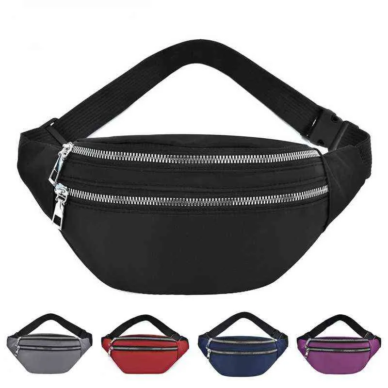 Pc femmes taille sac hommes Fanny Pack femme banane hanche Bum argent pochette dames mode voyage épaule portefeuille ventre poche J220705