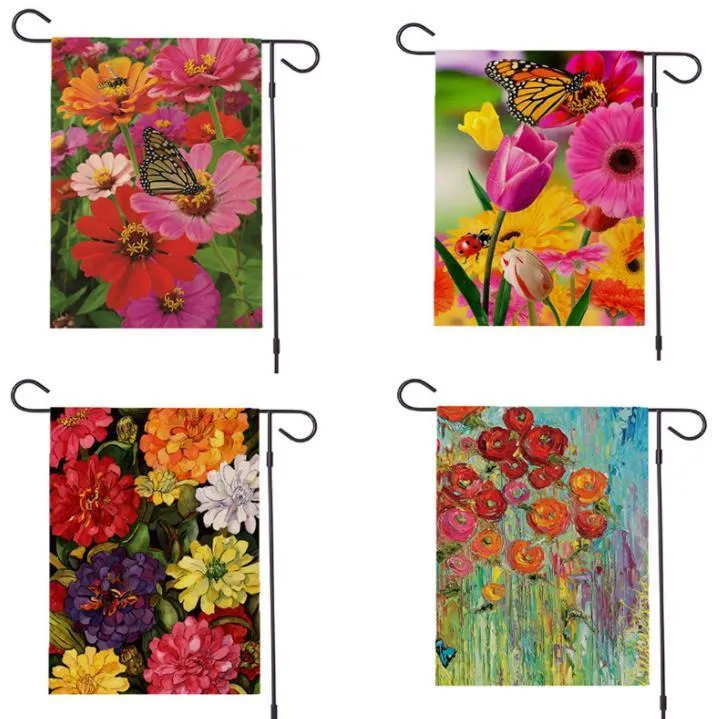 Camping Garden flag courtyard Flags welcome yard linen many variety of Banner 45*30CM SN6287