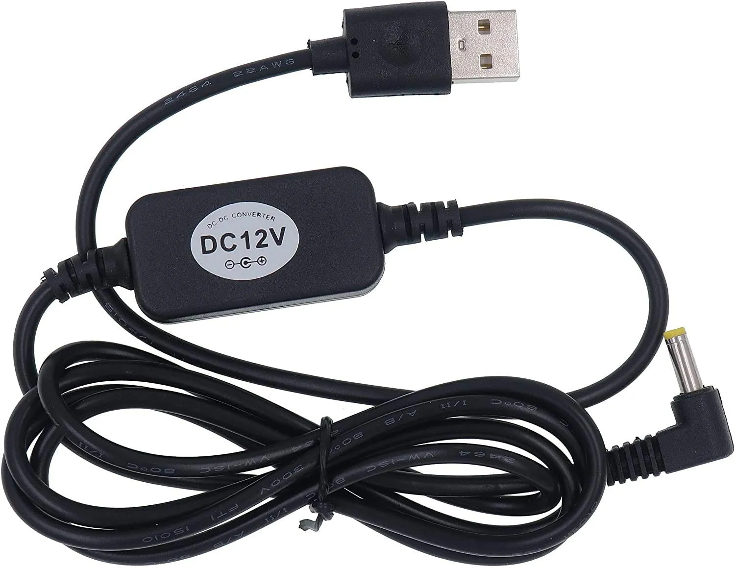 Cavo di alimentazione USB da 5 V a CC 12 V 4 mm x 1,7 mm compatibile con dispositivi DOT Adattatore di alimentazione del cavo convertitore step-up di tensione USB