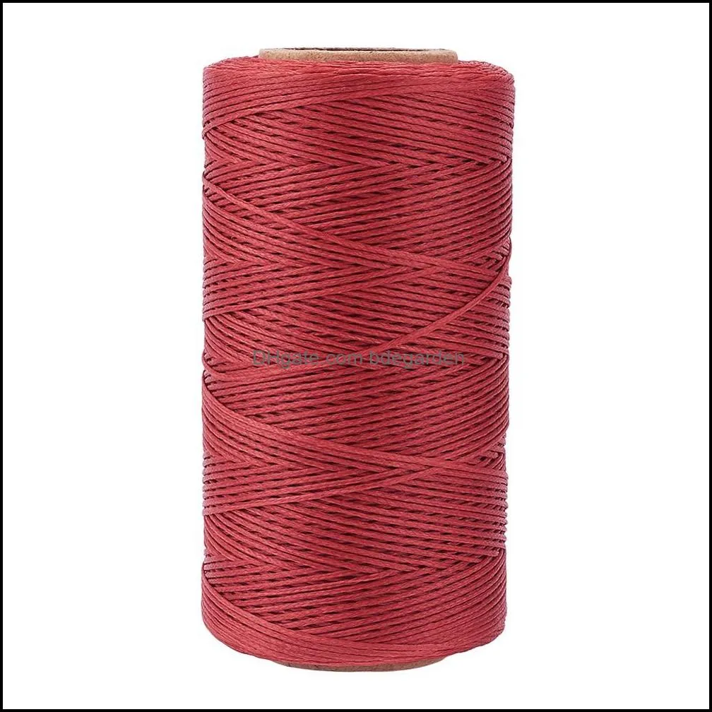 pandahall 1x0.3mm 260m/roll Mixed Color Flat Waxed Polyester Cords DIY Jewelry Making Accessories for Bracelet Necklace