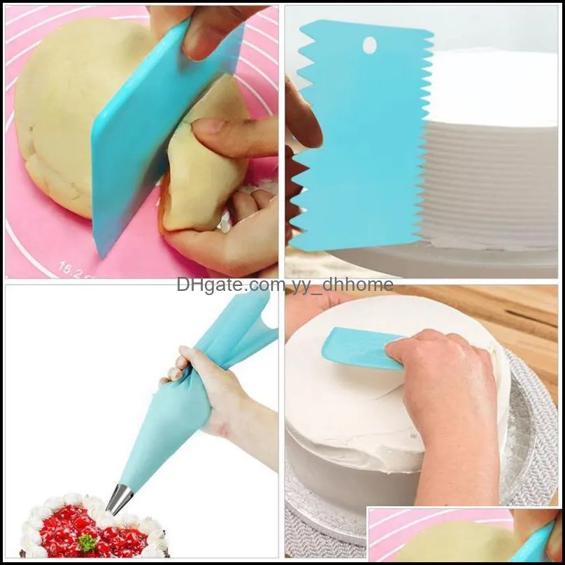 cake reusable icing piping nozzles set pastry bag diy cake decorating tools scraper flower cream tips converter baking cup