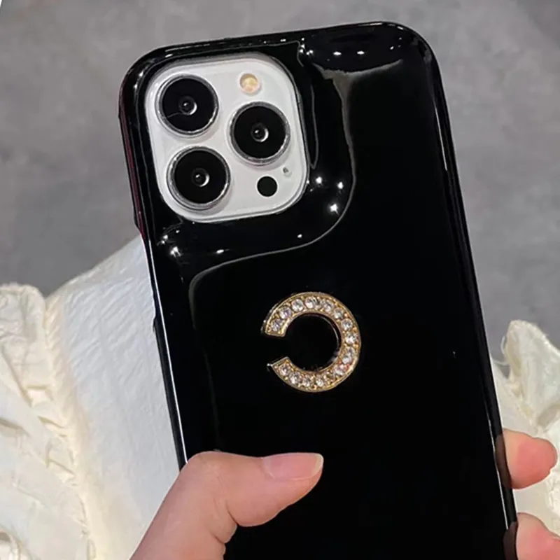 Obudowy telefonu komórkowego Diamentowe skrzynki telefoniczne Luksusowe projektanta telefoniczna dla iPhone 13 Pro Max 12 13pro różowa hartowana membrana Cover telefonu TOP FONECase 6xy3